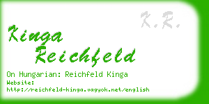 kinga reichfeld business card